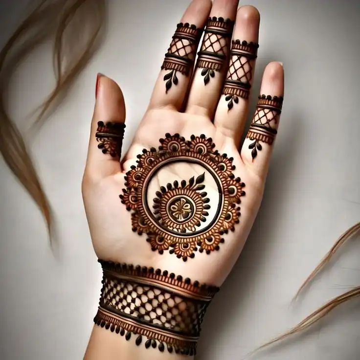 stylish new mehndi design